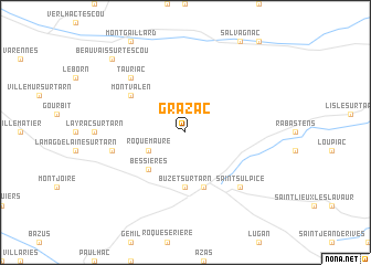 map of Grazac