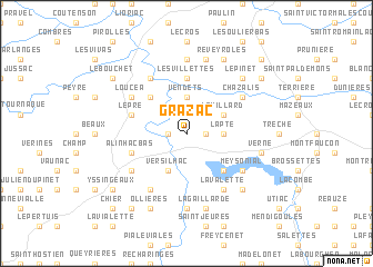 map of Grazac