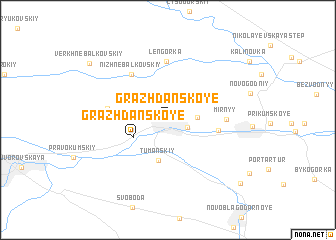 map of Grazhdanskoye