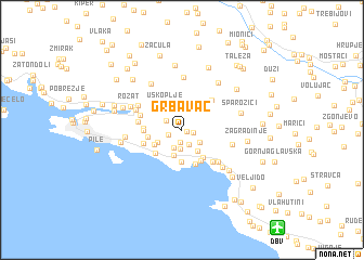 map of Grbavac