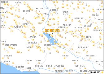 map of Grbava