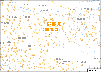 map of Grbavci