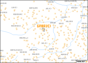 map of Grbavci