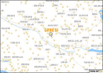 map of Grbeši