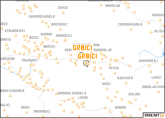 map of Grbići