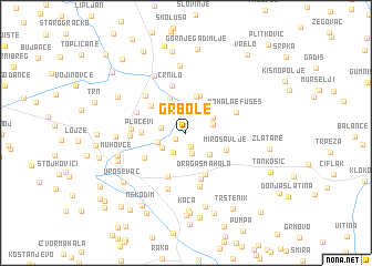 map of Grbole
