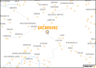 map of Grčarevec