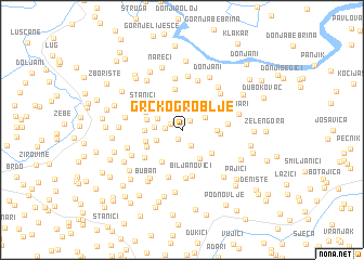 map of Grčko Groblje