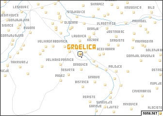 map of Grdelica