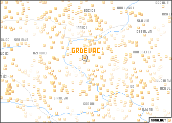 map of Grđevac