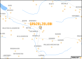 map of Grdzelzelebi