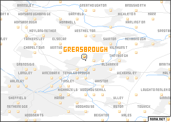 map of Greasbrough