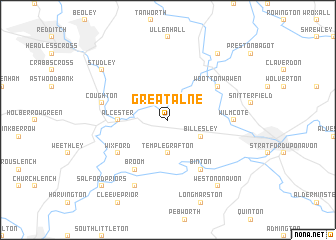 map of Great Alne