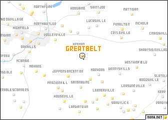 map of Great Belt