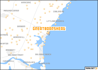 map of Great Boars Head