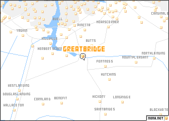 map of Great Bridge