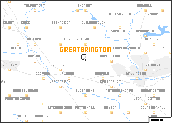 map of Great Brington