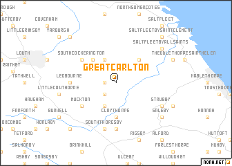 map of Great Carlton