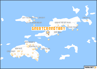 map of Great Carrot Bay