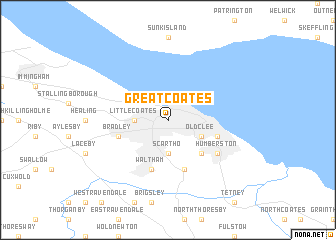 map of Great Coates