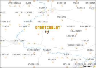 map of Great Cubley