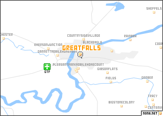 map of Great Falls