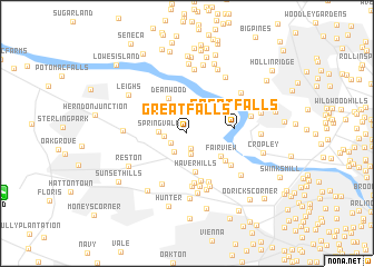 map of Great Falls