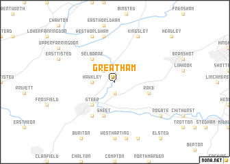 map of Greatham