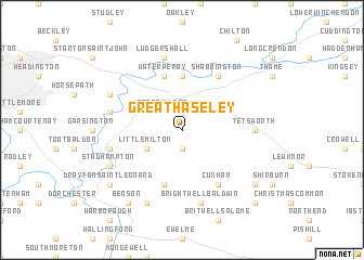 map of Great Haseley