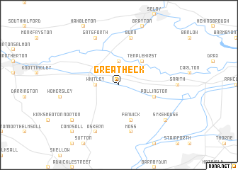 map of Great Heck