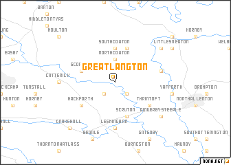 map of Great Langton