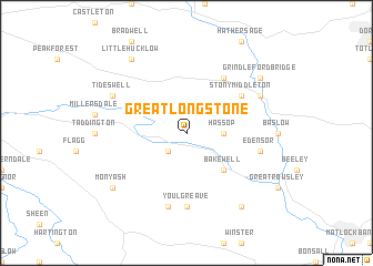 map of Great Longstone