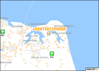 map of Great Neck Manor
