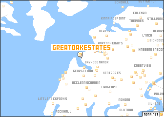 map of Great Oak Estates