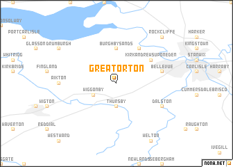 map of Great Orton