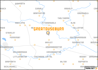 map of Great Ouseburn