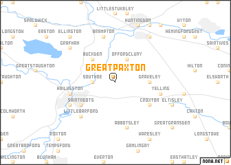 map of Great Paxton