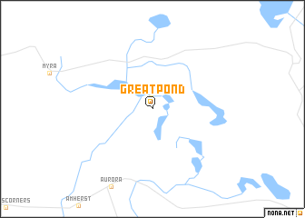 map of Great Pond