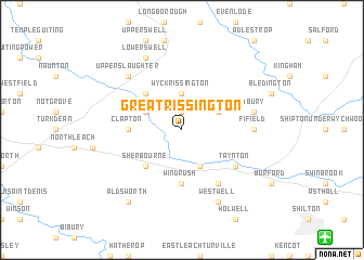 map of Great Rissington