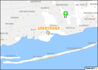 map of Great River