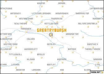 map of Great Ryburgh