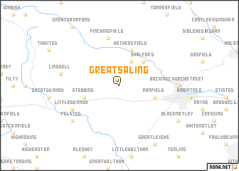 map of Great Saling