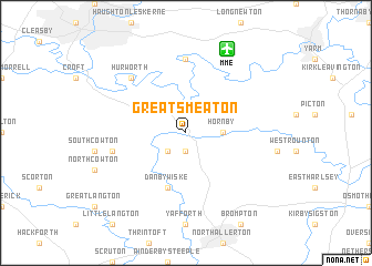 map of Great Smeaton