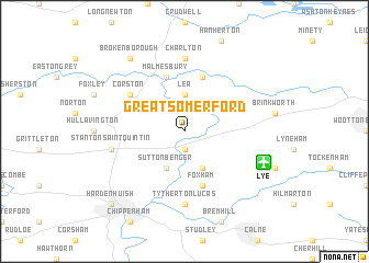 map of Great Somerford