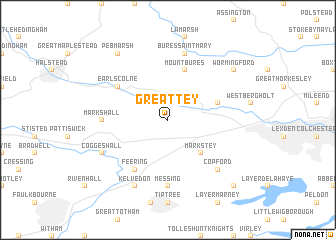 map of Great Tey