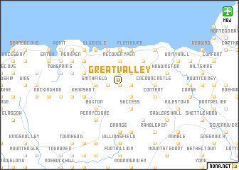 map of Great Valley