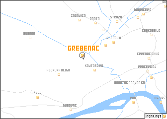 map of Grebenac