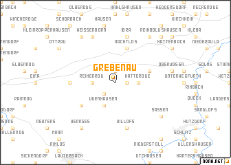 map of Grebenau