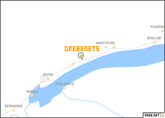 map of Grebenets