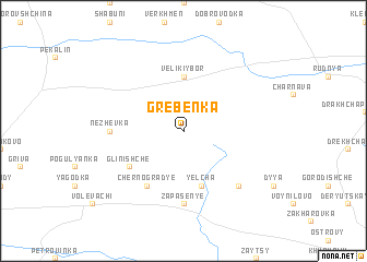 map of Grebënka